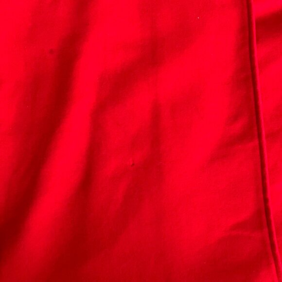 Vintage 90s Red Wool Cashmere Long Overcoat Double Breasted Belted Trench Coat - Picture 10 of 16